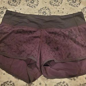 Lululemon Speed Shorts size 6 2.5" inseam